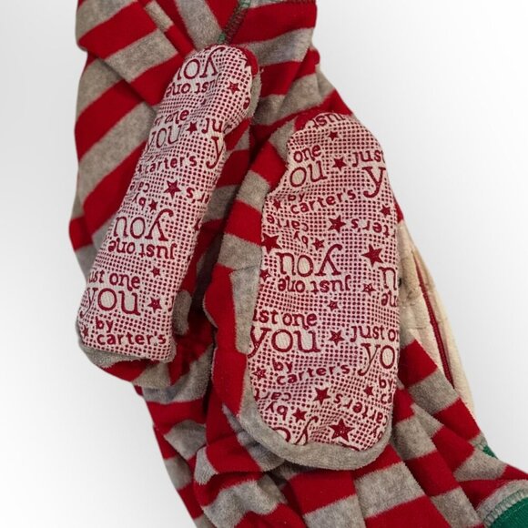 Carters Just One You Fleece Santa Clause Christmas Footed Pajamas Size 2 Toddler - Picture 5 of 16